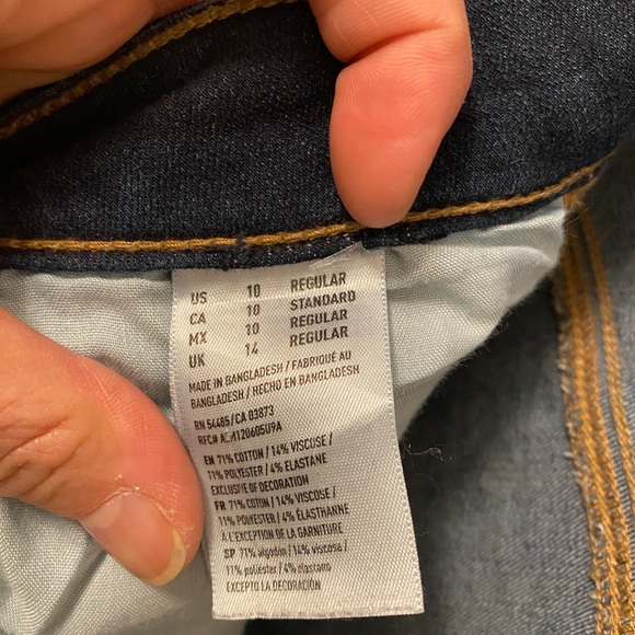 American Eagle Outfitters High Rise Straight Jeans- Super Stretch X4 Women’s 10 - Picture 6 of 8